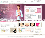 韩国女性生活门户网站网页模板