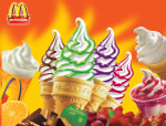麦当劳冰淇淋和甜筒宣传广告