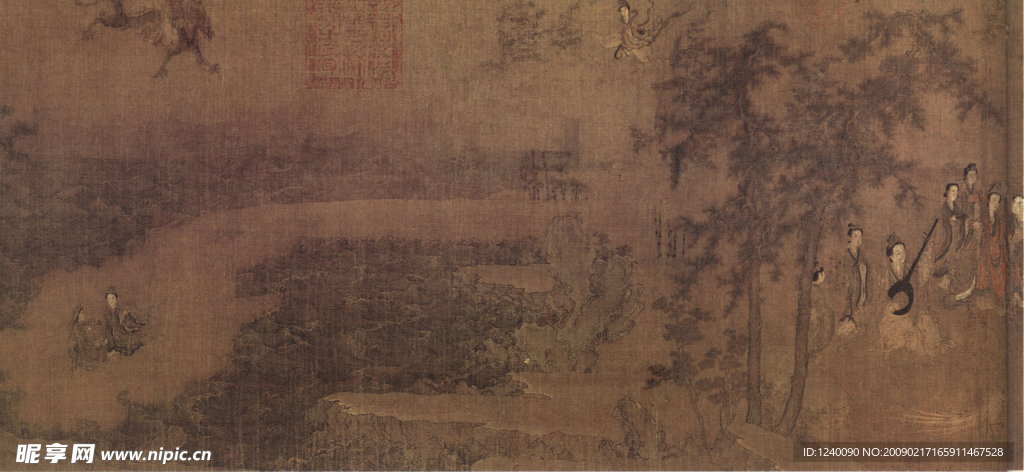 传世山水国画