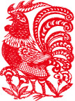 剪纸 十二生肖 鸡