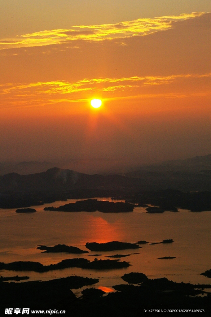 陆水湖日落