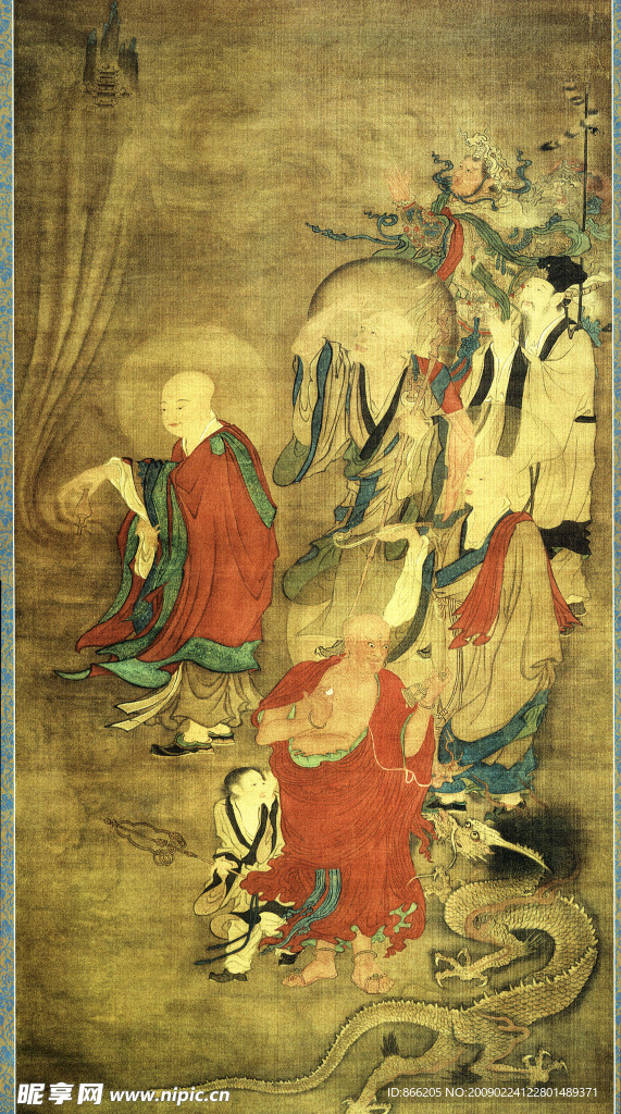 十六罗汉像(之三)