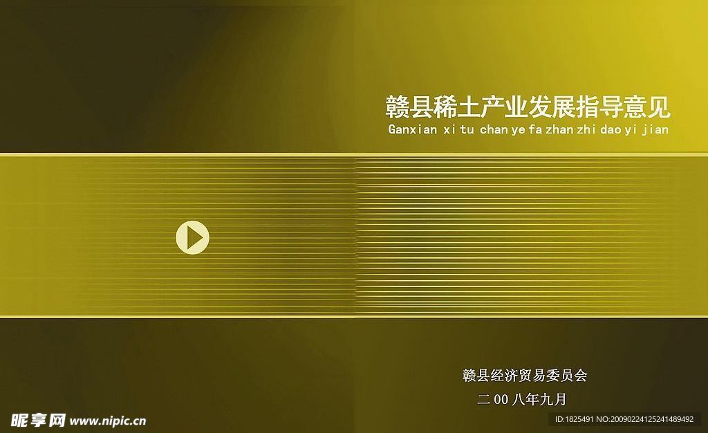 赣县稀土产业发展意见封面