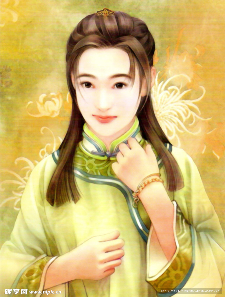 手绘古装美女