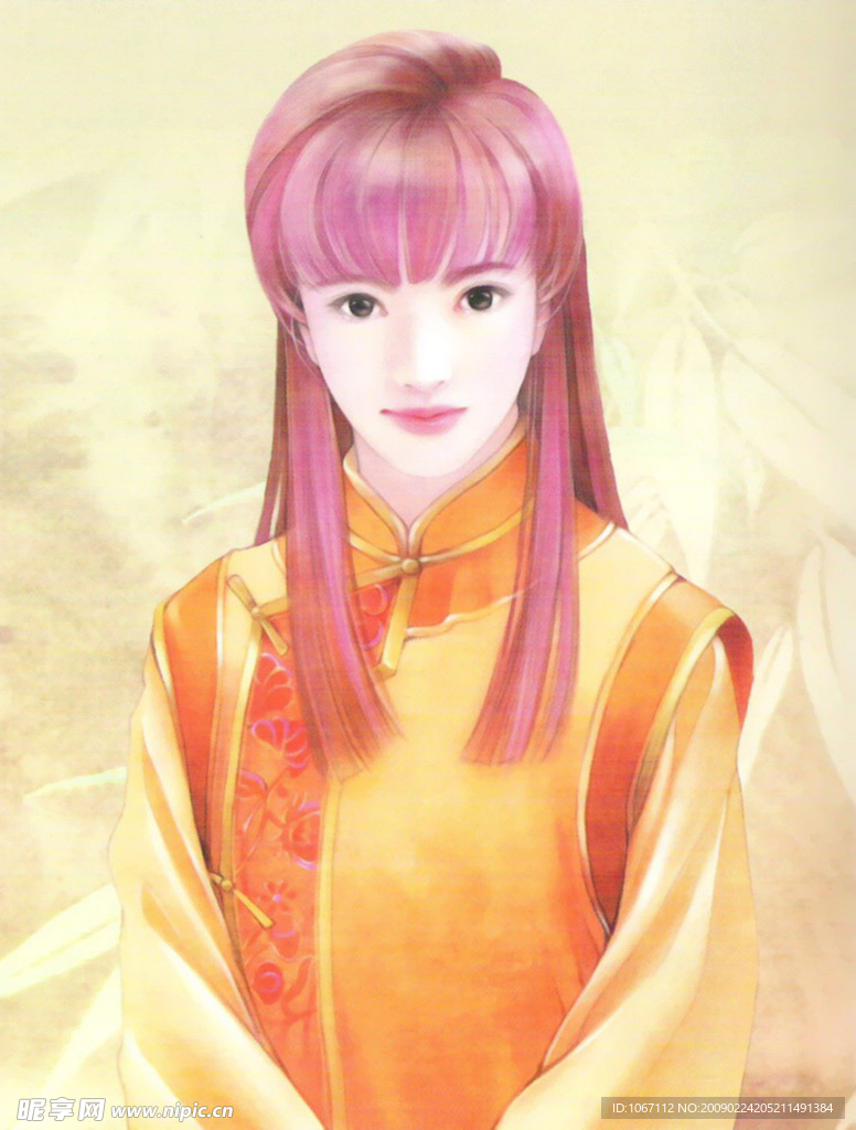 手绘古装美女