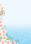 日本风格背景图  清新浪漫花纹