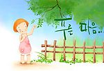 人物彩绘—春天