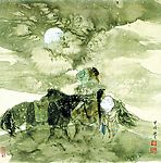 马西光高原人物画