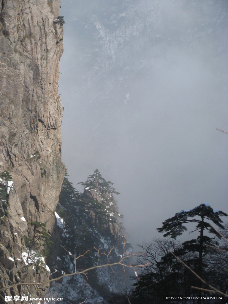 黄山雪景