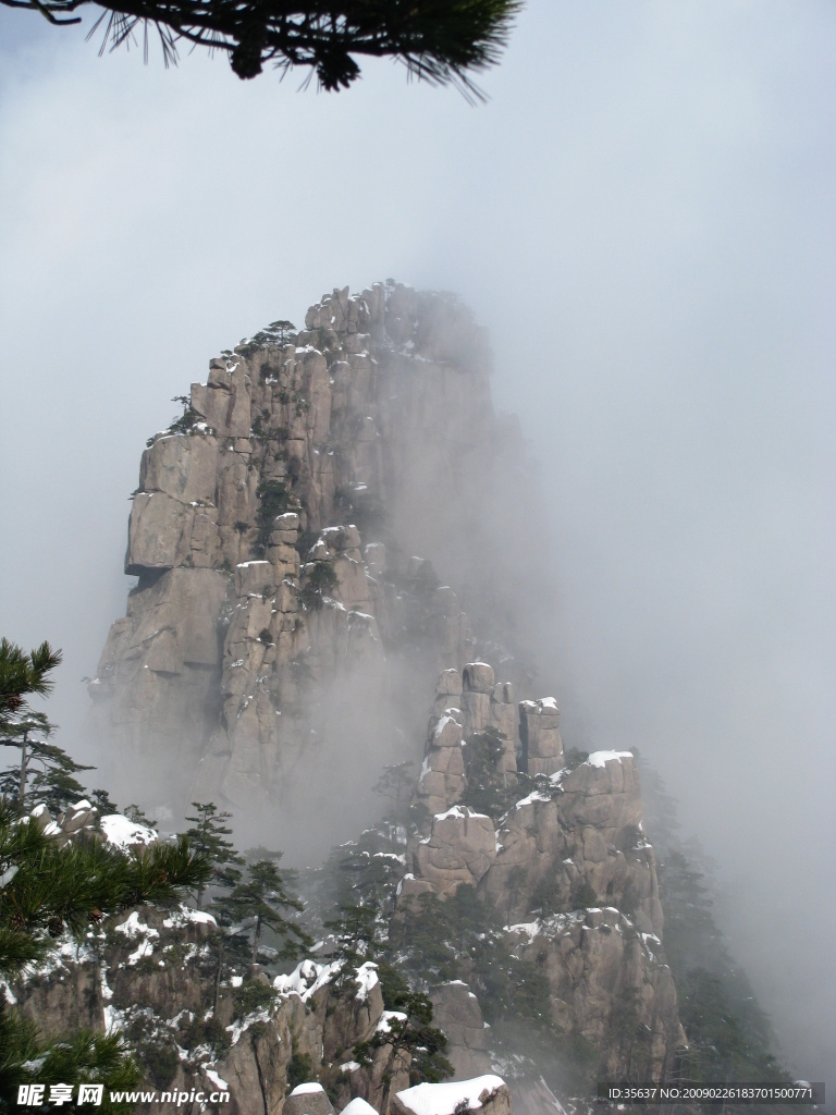 黄山雪景