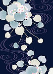日本风格背景图  清新浪漫花纹