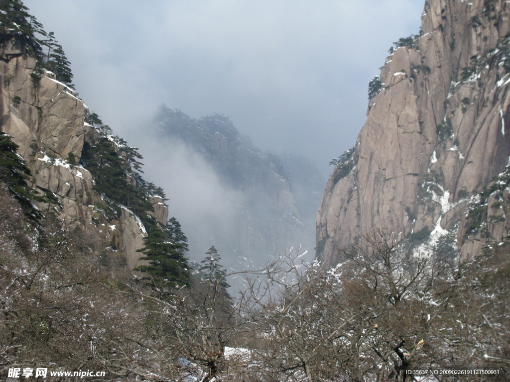 黄山雪景