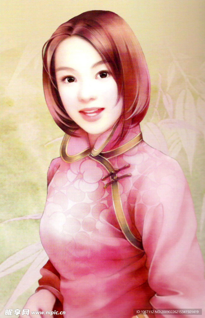 手绘古装美女