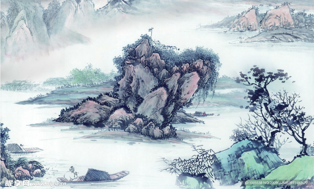 水墨古画