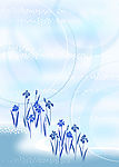 日本风格背景图  清新浪漫花纹