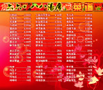 汤席菜单