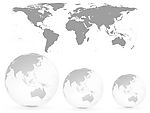 世界地图笔刷
