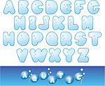 可爱英文字母EPS