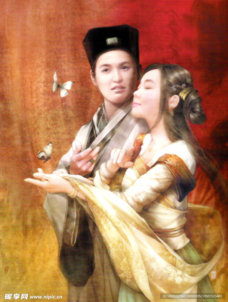 手绘古装美女