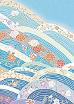 日本风格背景图  清新浪漫花纹