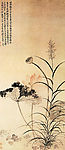 荷花芦草图