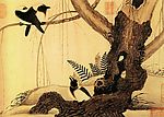 经典书法花鸟画素材