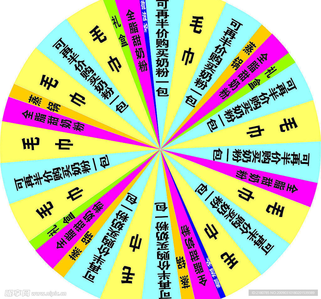 矢量 转盘