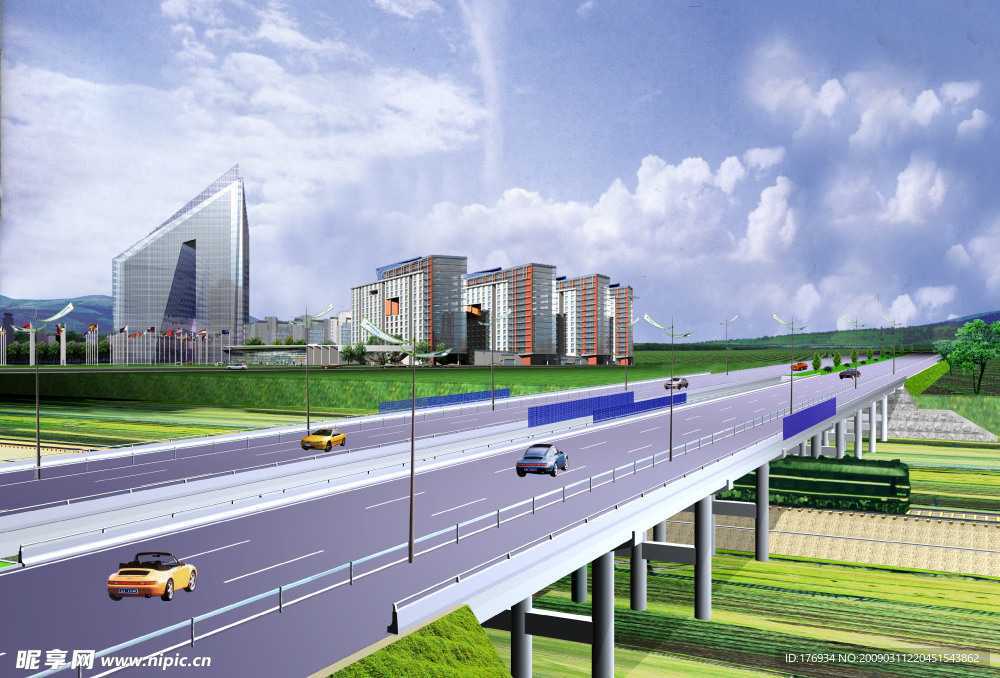 道路 桥梁 设计 互通 PSD