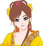 矢量古典美女