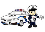 交警卡通矢量