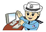 交警卡通矢量
