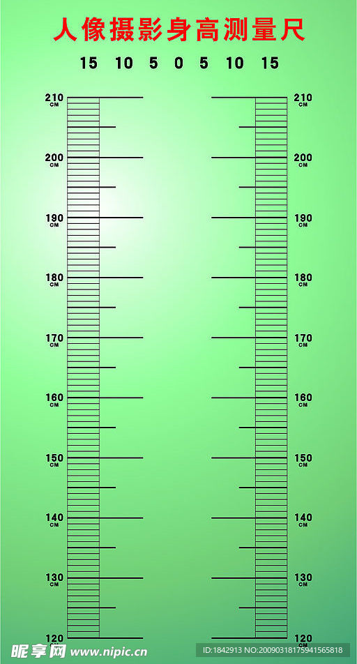 人像身高测量尺