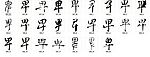 卑 书法字