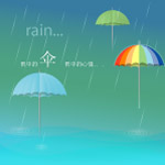 雨中的伞
