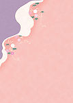 日本风格背景图  清新浪漫花纹