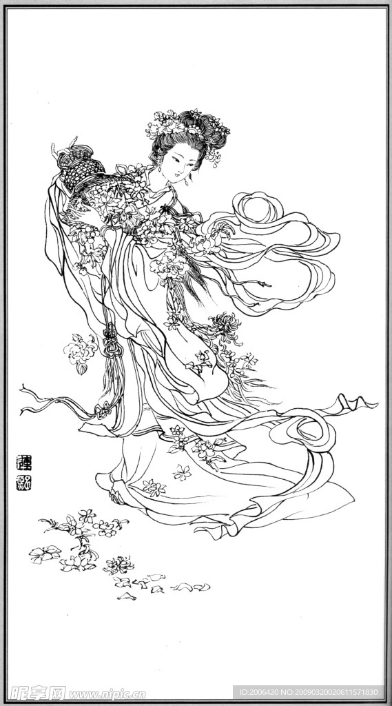中国神话人物053天女散花