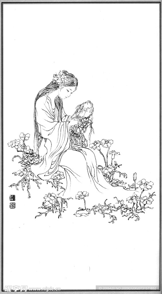 中国神话人物055天女散花