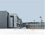 羽毛球场3d模型