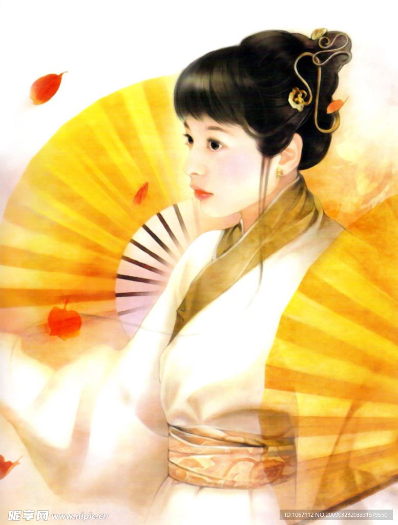 手绘古装美女