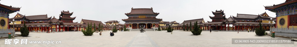 庆云金山寺 全景巨幅