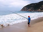 海上滩钓