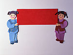纸雕艺术图片素材 古代人物