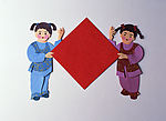 纸雕艺术图片素材 古代人物