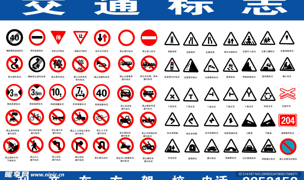 警示牌