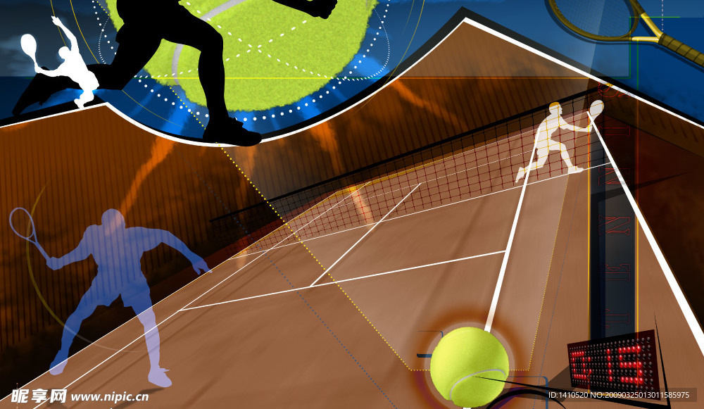 抽像网球运动3