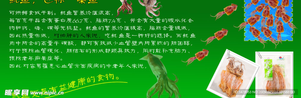 鱿鱼干广告