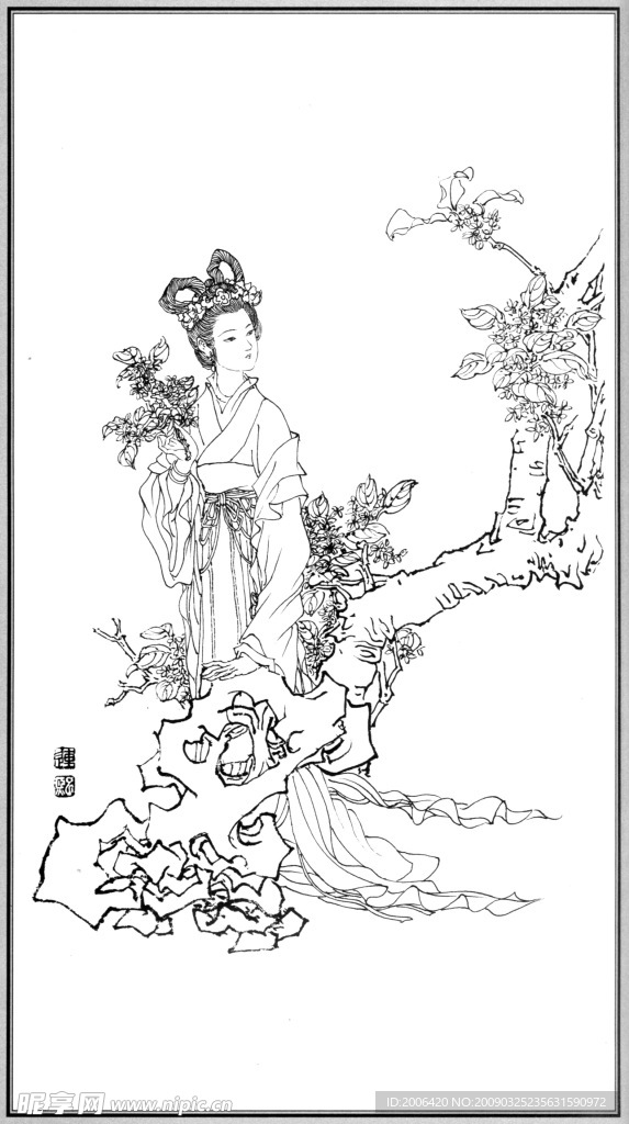 中国神话人物069桂花神鲍令晖