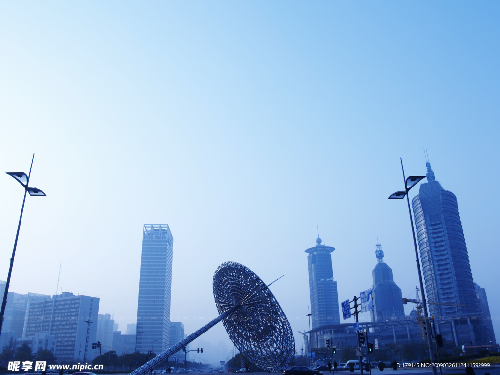 蓝色城市
