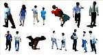PSD后期人物合成分层图