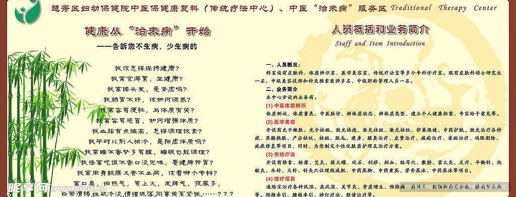 中医宣传栏